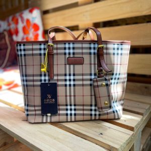 Burberry inspired tote bag