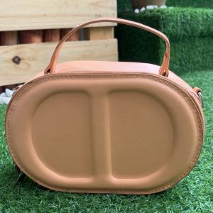 Dior inspired crossbody bag peach