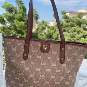 MQ Beige Tote Bag