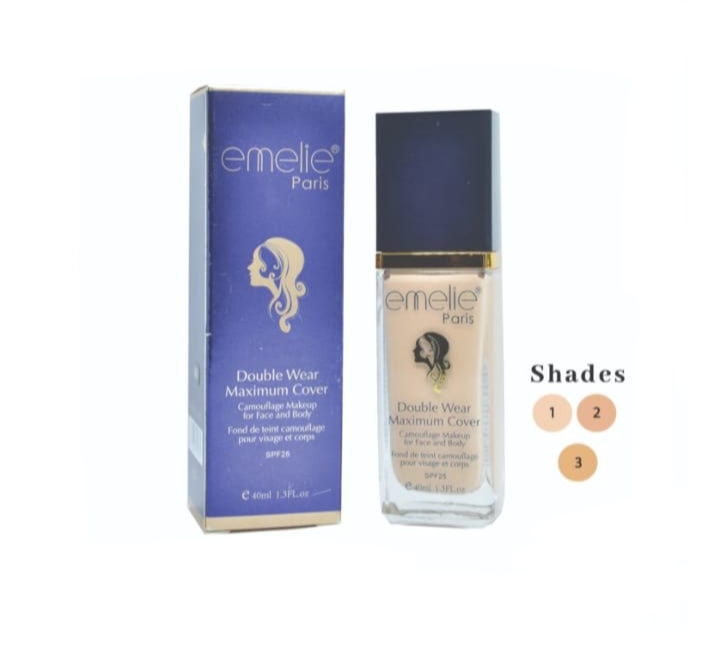 Emelie Double wear maximum coverage foundation