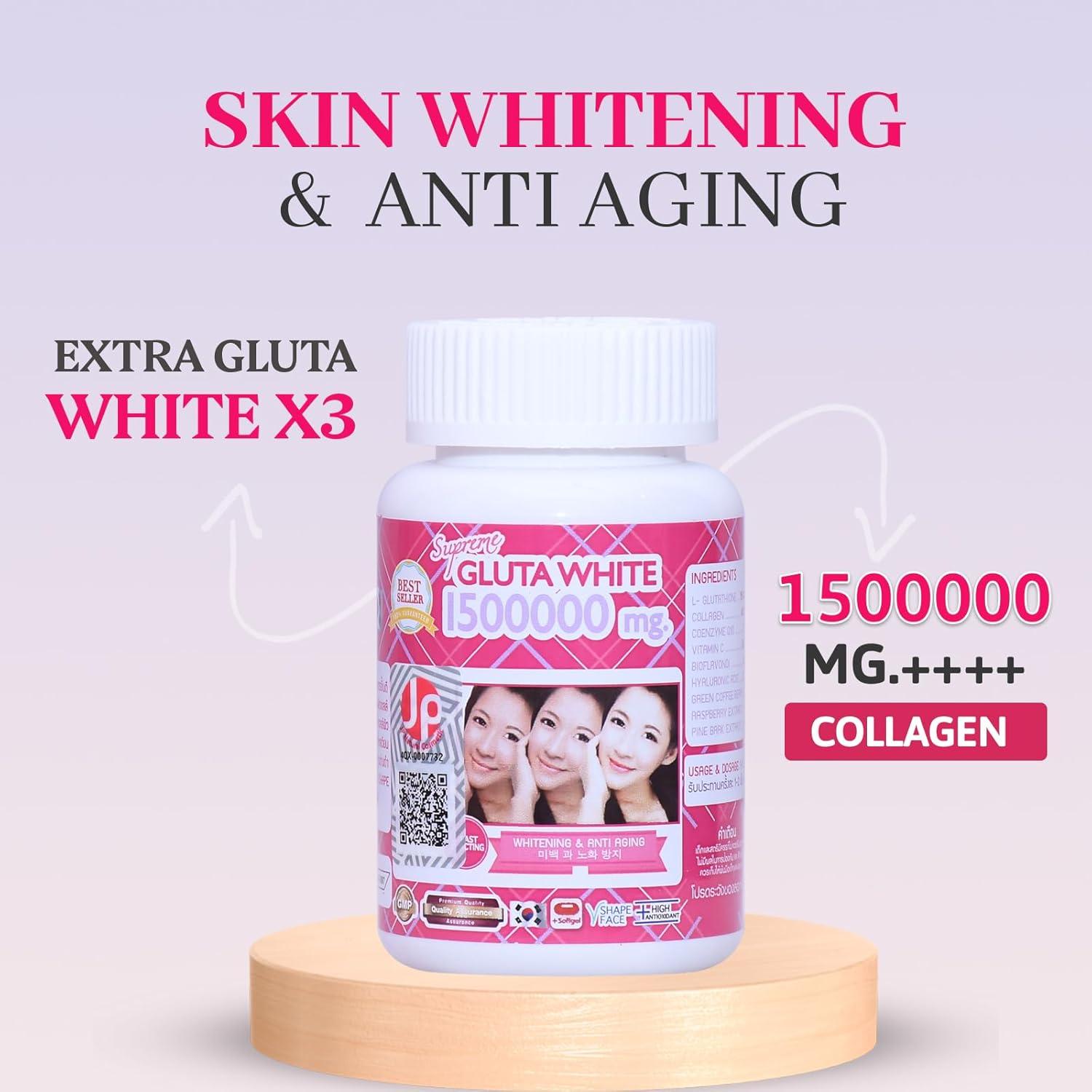 Supreme Gluta White 1500000mg Whitening Capsules - Image 2